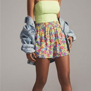 Anthropologie NWT Faithfull The Brand Nala Shorts Women’s US 8/L pull on floral